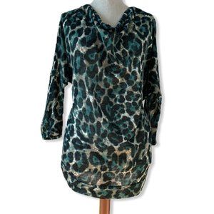 August Silk Cowl neck oversize Tee